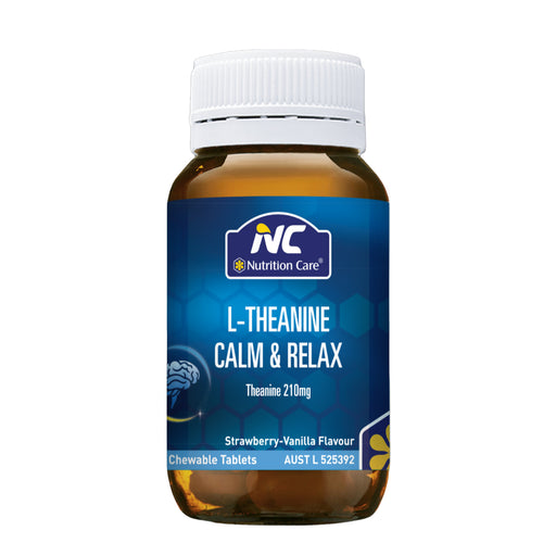 Nutrition Care NC L-Theanine Calm & Relax 60 Chewable Tablets Wicked NRG