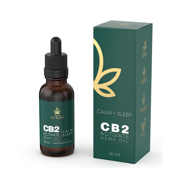 Nutura Wellness CB2 Oil - Calm + Sleep 30ml Wicked NRG