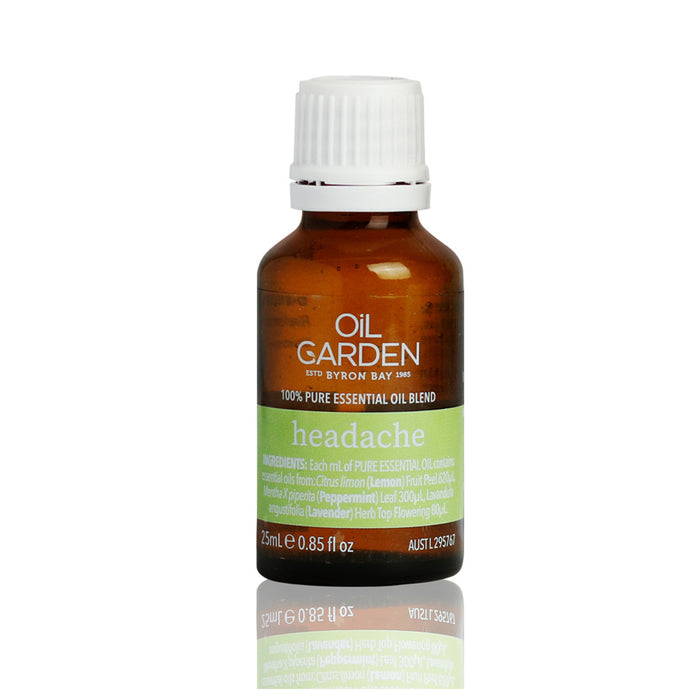 Oil Garden Headache 100% Pure Essential Oil Blend  25ml Wicked NRG