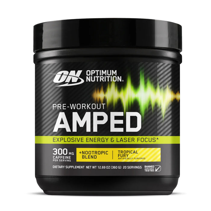 Optimum Nutrition Pre-Workout Tropical Fury 20 Serves, 360g Wicked NRG