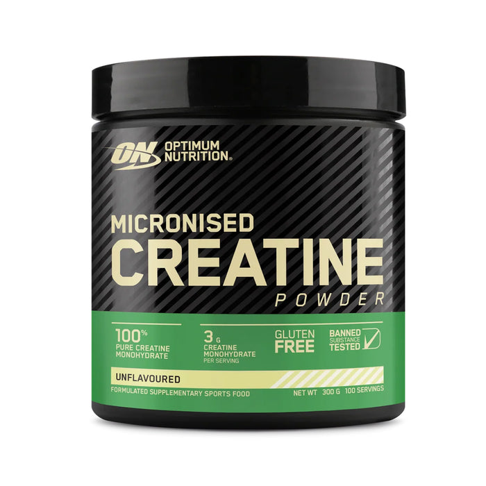 Optimum Nutrition, Micronised Creatine Powder, Unflavoured, 60 Servings, 300 Grams, 10.6 oz, Wicked NRG
