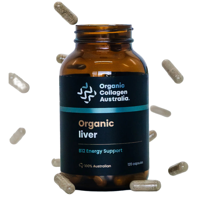 Organic Collagen Australia Organic Liver 120 capsules Wicked NRG