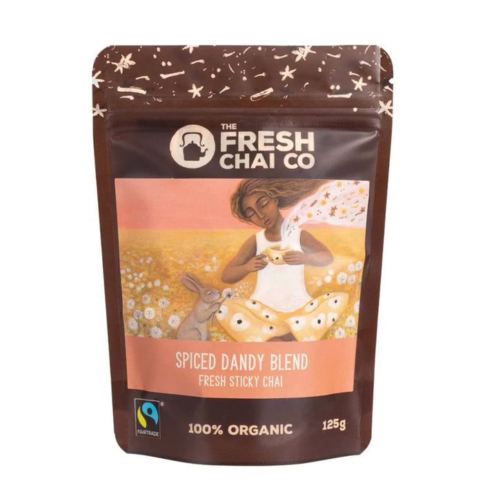 The Fresh Chai Co Organic Spiced Dandy Fresh Sticky Chai Blend 125g Wicked NRG