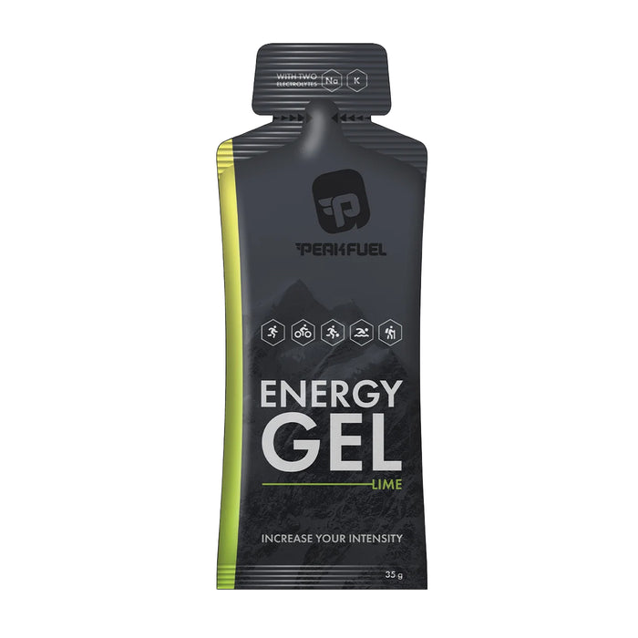 PEAKFUEL Lime 35g Energy Gel No Caffeine Wicked NRG