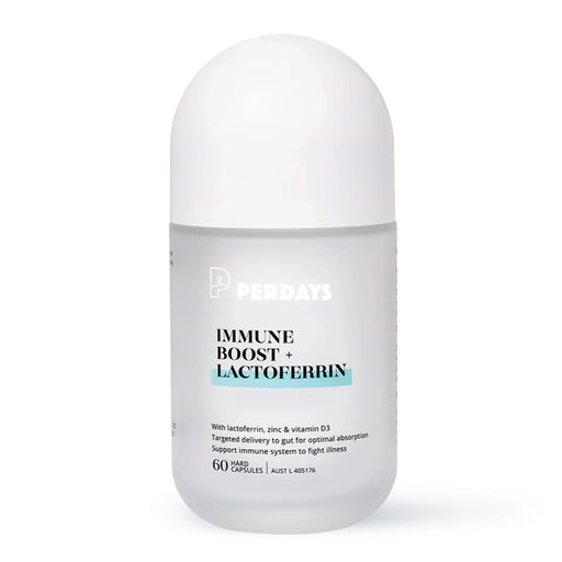 PERDAYS, IMMUNE BOOST + LACTOFERRIN, 60Capsules, Wicked NRG Supplements and Nutrition 
