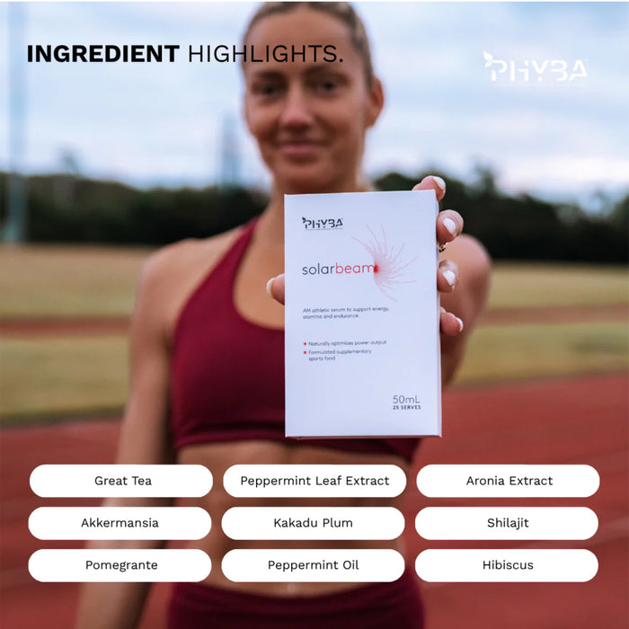 PHYBA Solarbeam Pre-Workout Formula 50ml Benefits Wicked NRG