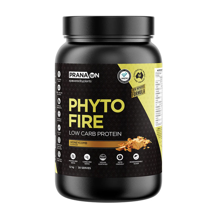 PRANA On Phyto Fire Protein Honeycomb 30 Serves 1.2 KG Wicked NRG