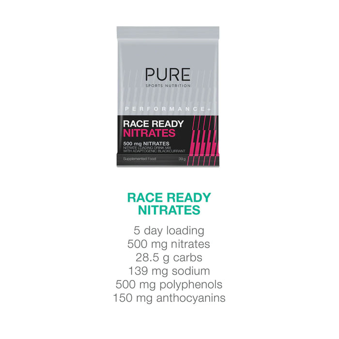 PURE Sports Nutrition Performance + Race Ready Nitrates (5 Sachets) Wicked NRG