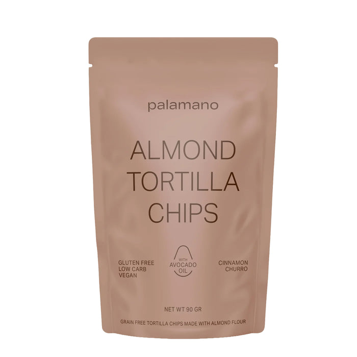 Palamano Sea Salt Almond Tortilla Chips Cinnamon Churro, 90g Wicked NRG