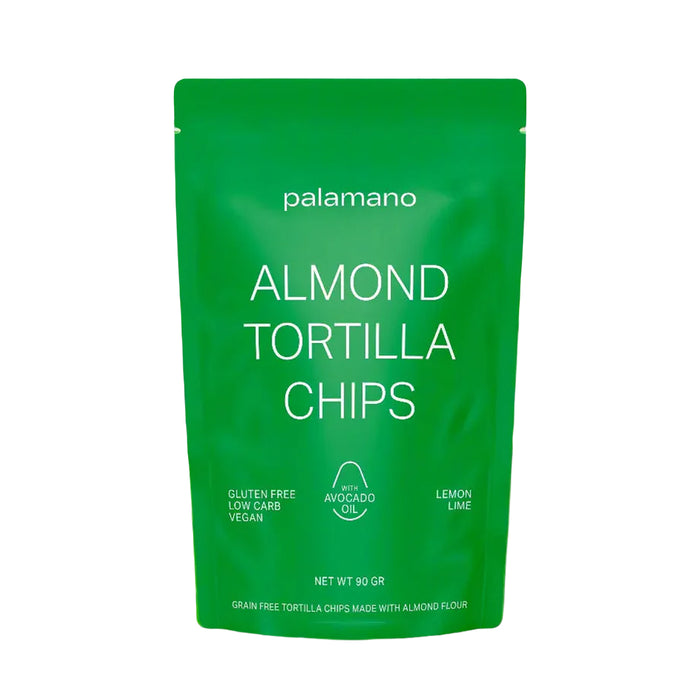 Palamano Sea Salt Almond Tortilla Chips Lemon Lime 90g,  Wicked NRG