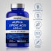 Piping Rock Alpha Lipoic Acid, 600 mg, 180 Quick Release Capsules Nutritional Panel,  Wicked NRG