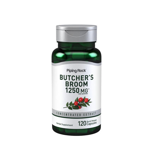 Piping Rock Butcher's Broom, 1250 mg (per serving), 120 Quick Release Capsules Wicked NRG