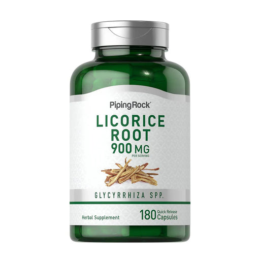 Piping Rock Licorice Root Extract 900 mg 180 Capsules Wicked NRG