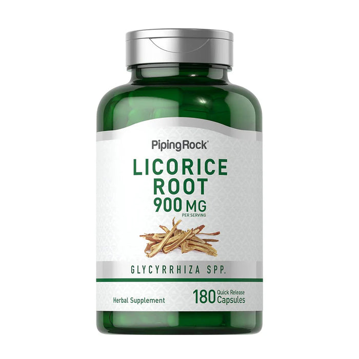 Piping Rock Licorice Root Extract 900 mg 180 Capsules Wicked NRG