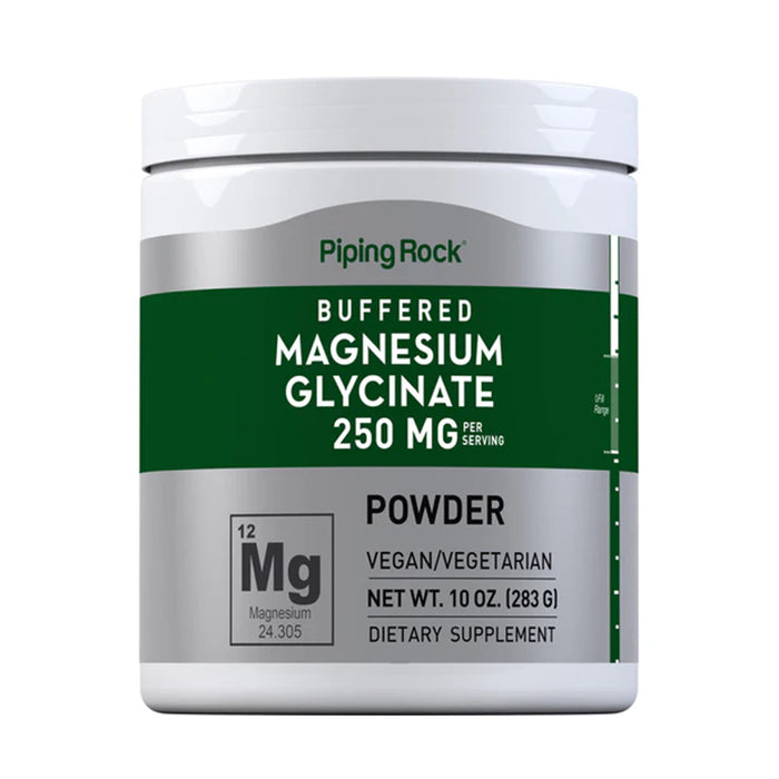 Piping Rock Magnesium Glycinate Powder, 250 mg 283g Wicked NRG