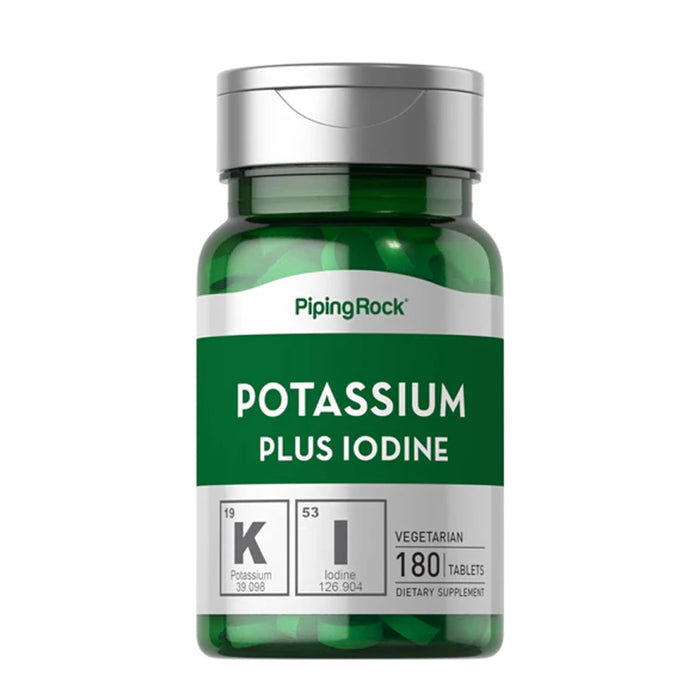 Piping Rock Potassium Plus Iodine, 180 Tablets Wicked NRG