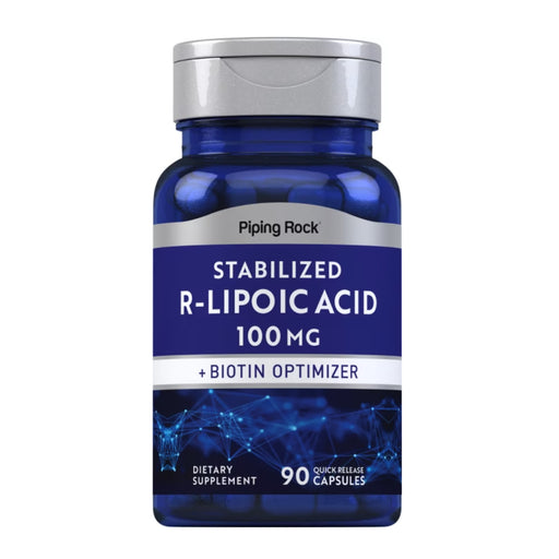 Piping Rock R-Lipoic Acid 100mg 90 Caps Wicked NRG