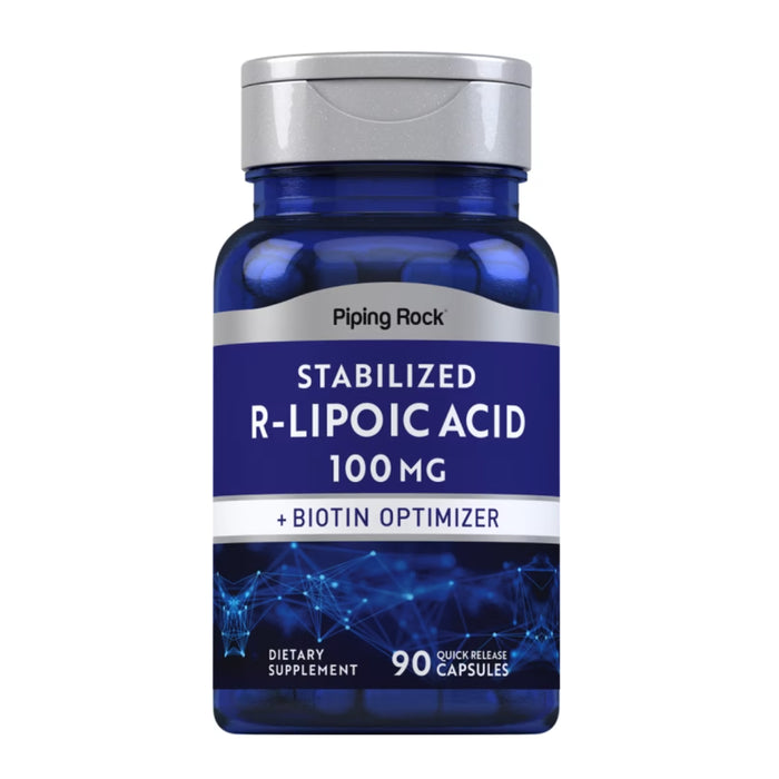Piping Rock R-Lipoic Acid 100mg 90 Caps Wicked NRG
