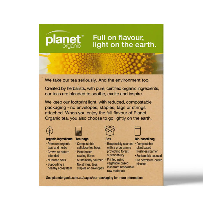 Planet Organic Chamomile Tea 25 Tea Bags - Certified Organic a Wicked NRG