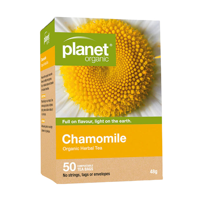 Planet Organic Chamomile Tea 50 Tea Bags - Certified Organic Wicked NRG