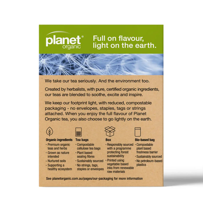 Planet Organic Detox Herbal Tea Bags a25pk Wicked NRG