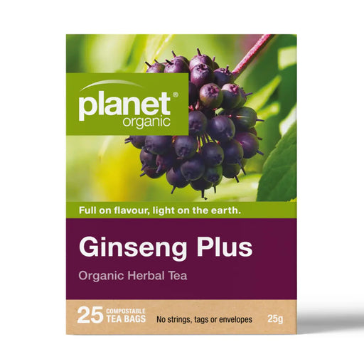 Planet Organic Organic Herbal Tea Ginseng Plus x 25 Tea Bags, Wicked NRG