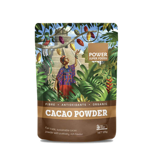 Power Super foods Organic Cacao Powder 125g Wicked NRG