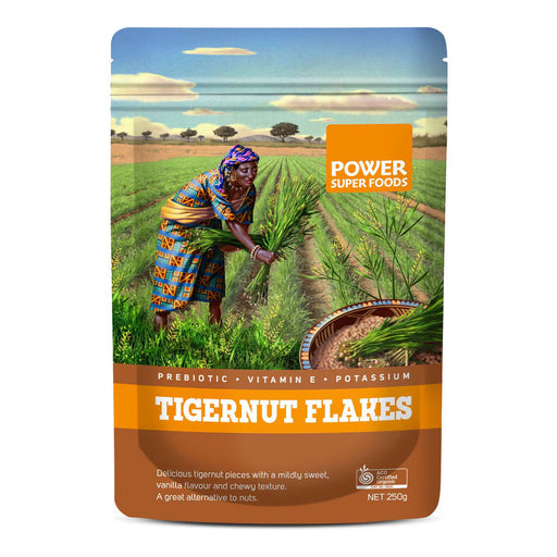 Power Super Foods Tigernut Flakes Organic 250g Wicked NRG 