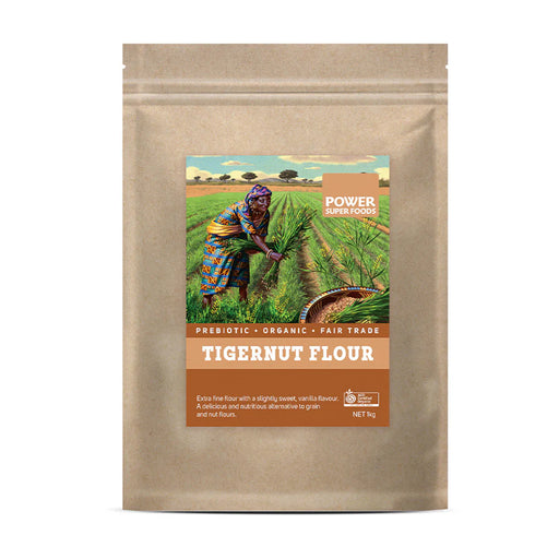 Power Super Foods  Tigernut Flour - Certified Organic 1 kg Wicked NRG 