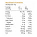 Power Super Foods Cacao Gold Organic Cacao Powder Nutritional Panel Wicked NRG 
