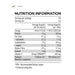 Prana On Super Greens Original 30 Serves 150g Nutritional Panel Wicked NRG 