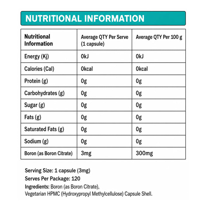 Primabolics Boron Citrate 60 Capsules Ingredients Wicked NRG