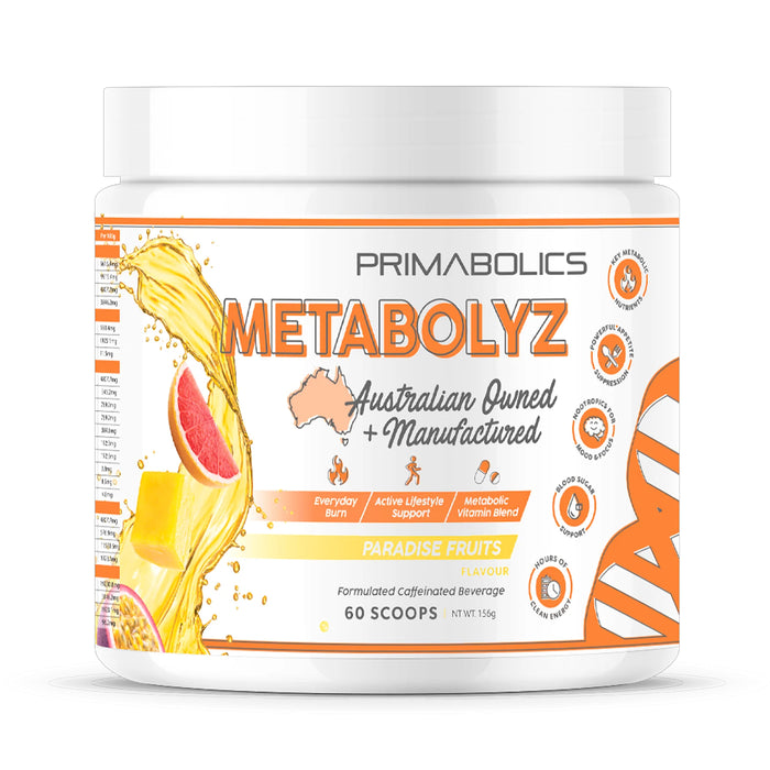 Primabolics Metabolyz, Paradaise Fruits, 60 Scoops, 156 Grams Wicked NRG