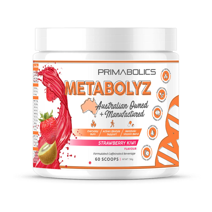 Primabolics Metabolyz, Strawberry Kiwi, 60 Scoops, 156 Grams Wicked NRG