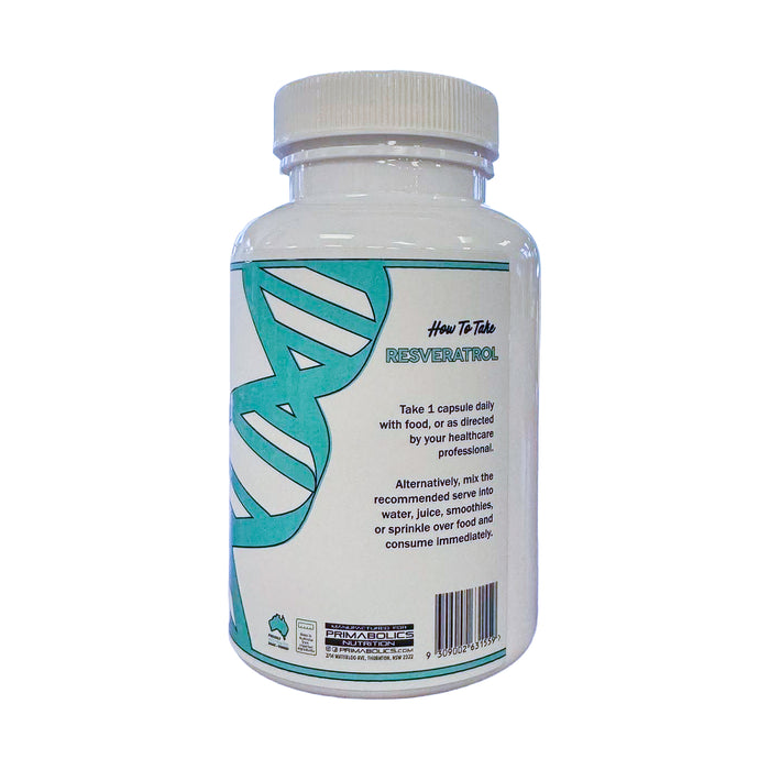 Primabolics Resveratrol 150mg 60 Capsules, directions, Wicked NRG