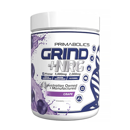 Primabolics, Grind +NRG Grape, 40 Serves, Wicked NRG