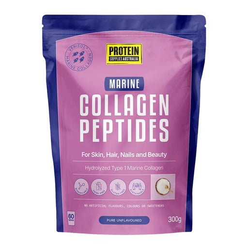 Protein Supplies Australia Marine Collagen Peptides Unflavoured 300g Wicked NRG