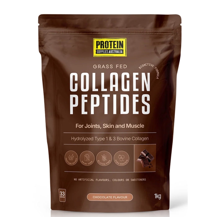 Protein Supplies Australia Collagen Peptides Chocolate 1kg Wicked NRG