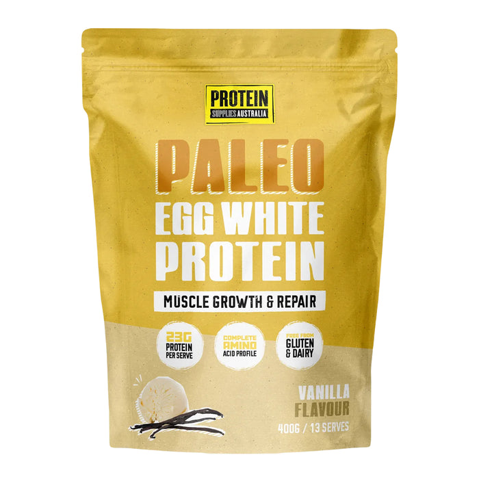 Protein Supplies Australia Paleo Pro Egg White 400g Vanilla Bean Wicked NRG