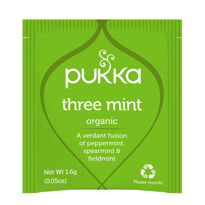 Pukka Herbs Organic Three Mint Tea Bags 20 Sachets b Wicked NRG
