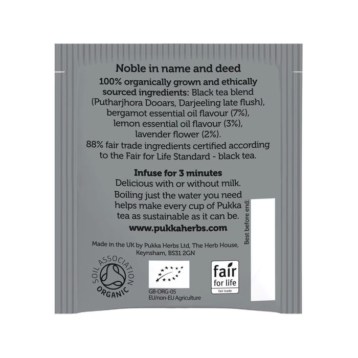 Pukka Organic Earl Grey 20 Tea Bags Ingredients Wicked NRG 