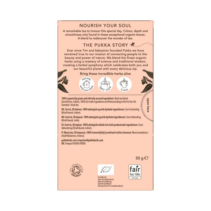 Pukka Organic English Breakfast 20 Tea Bags box Wicked NRG 