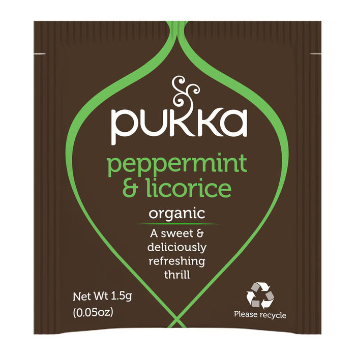 Pukka Organic Peppermint & Licorice Tea 20 Tea Bags a Wicked NRG