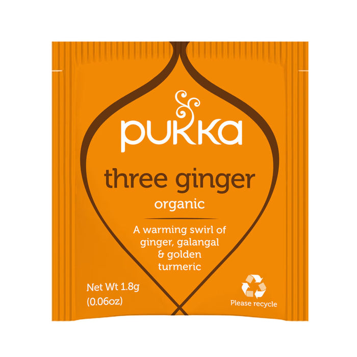 Pukka Organic Three Ginger Tea Bags 20 Sachets a Wicked NRG