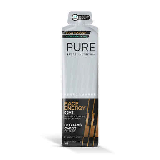 Pure Sports Nutrition PURE Performance + Race Energy Gel - Cola + Caffeine 70g Wicked NRGjpg