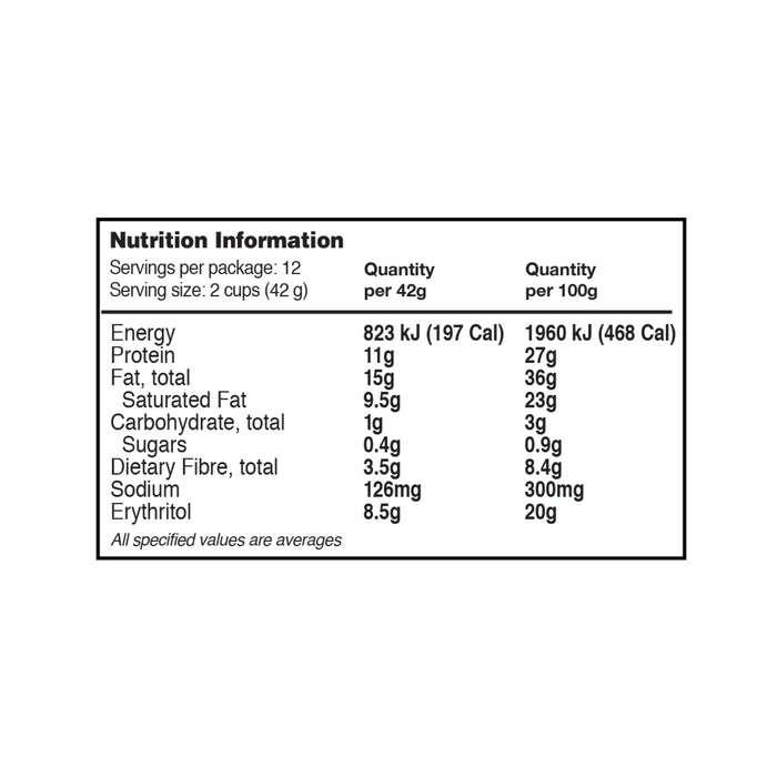 Quest Quest Peanut Butter Cup 2 pack 42g Nutritional Panel Wicked NRG