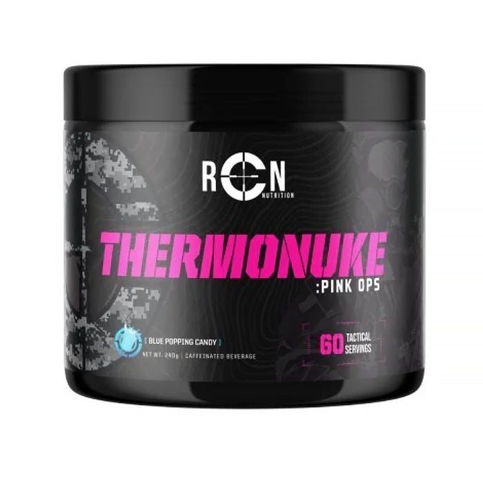 RCN Thermonuke Pink Ops Blue Popping Candy 60 Serves, Wicked NRG