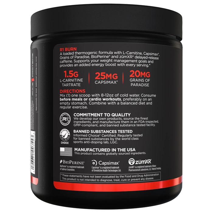 RULE 1 Burn 30 serves 210g Ingredients Wicked NRG