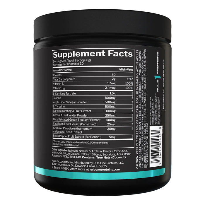 RULE 1 Lean Guava Lemonade 30 Serves 180g Ingredients Wicked NRG