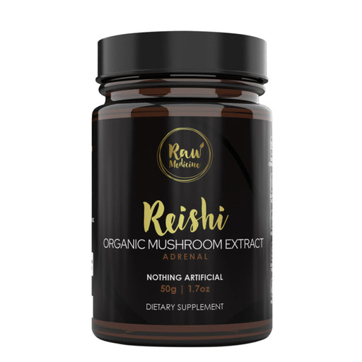 Raw Medicine Organic Mushroom Extract Reishi 50g Wicked NRG